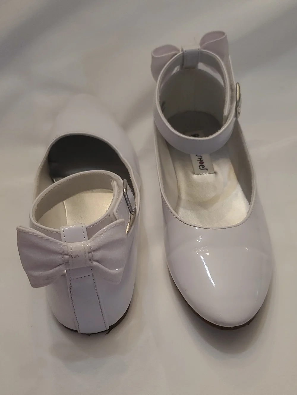 Girls White Patent Bow Mary Jane Shoes Rachel Shoes Brand Girls 3